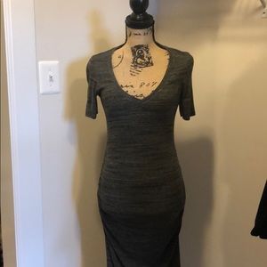 Tart, Grey V-Neck Maternity Dress